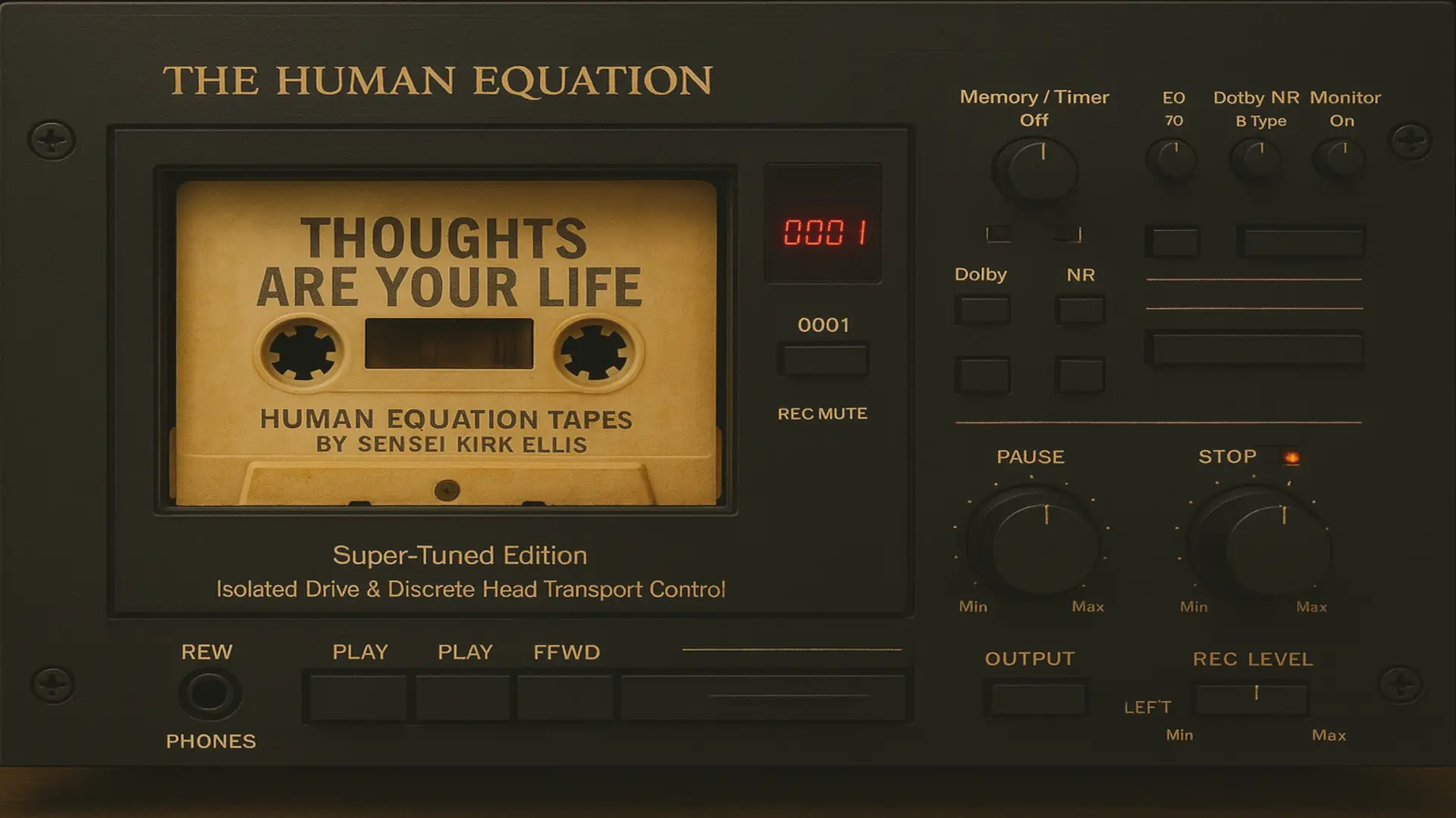 Thoughts Are Your Life Cassette Deck